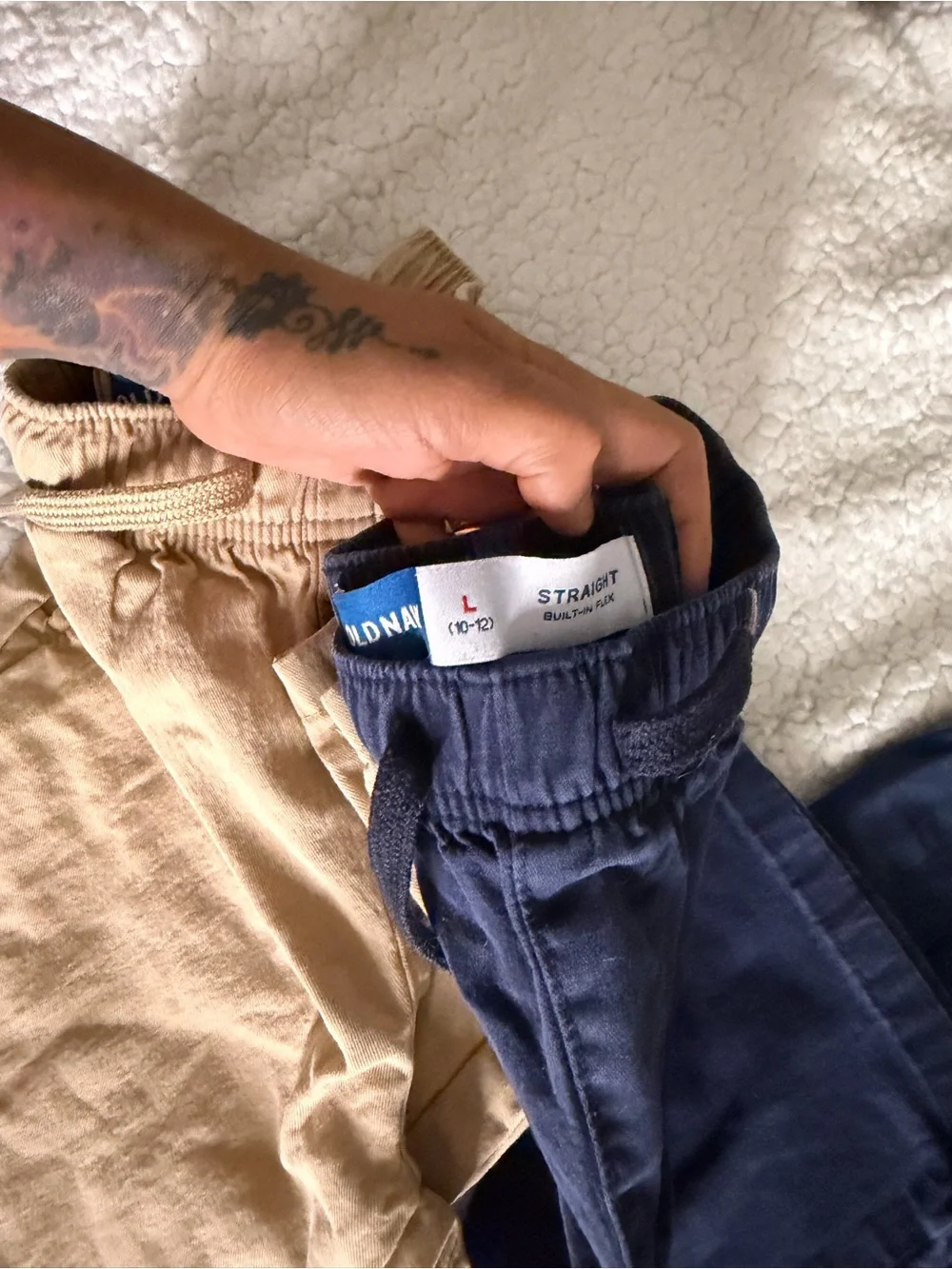 Old Navy Kids Joggers in Navy and Khaki